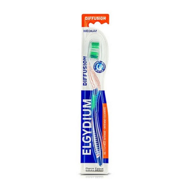 Elgydium Diffusion Medium Πράσινη Οδοντόβουρτσα 1τμχ
