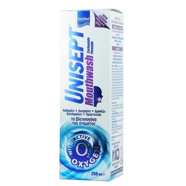 INTERMED Unisept Mouthwash Καθημερινό Στοματικό Διάλυμα, 250 ml