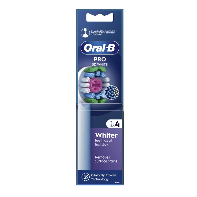 Oral-B 3D White Clean Maximiser Ανταλλακτικές Κεφαλές 4τμχ