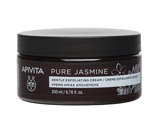 APIVITA Pure Jasmine Gentle Exfoliating Cream, Κρέμα Ήπιας Απολέπισης, 200ml