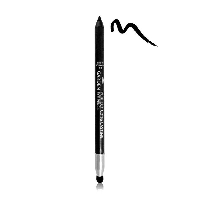 Garden Perfect Long Lasting Eye Pencil Perfect Black No.55 Αδιάβροχο Μολύβι Ματιών 1.5gr