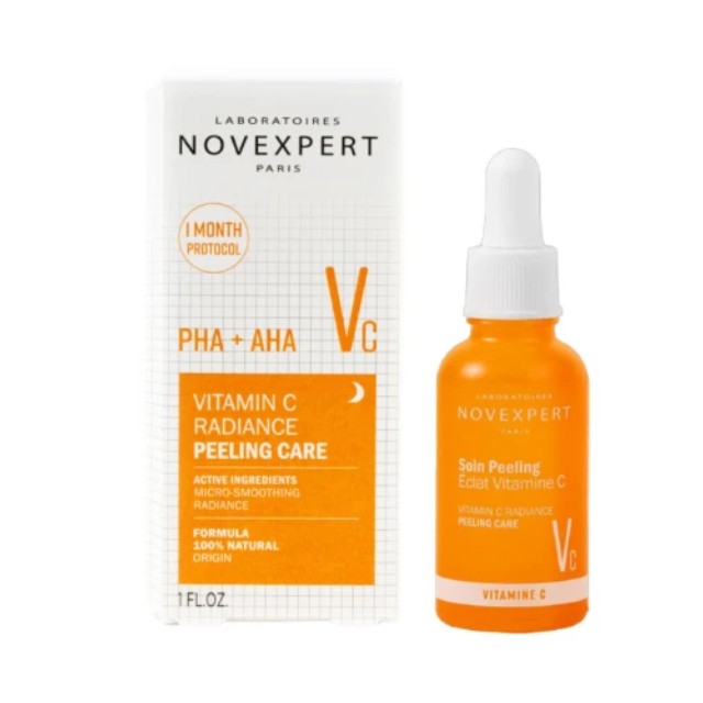 Novexpert Vitamin C Radiance Peeling Care Ορός Λάμψης με Βιταμίνη C 30ml