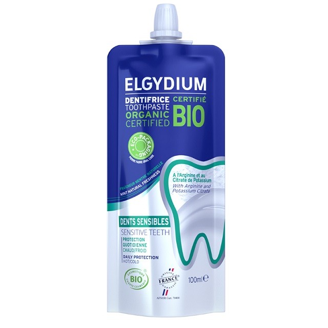 Elgydium Sensitive Bio Toothpast Βιολογική Οδοντόκρεμα Για Ευαίσθητα Δόντια, 100ml