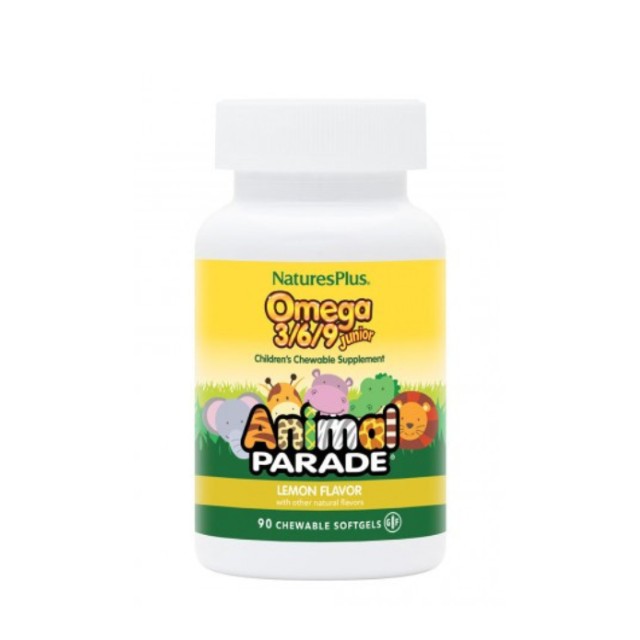 Natures Plus Animal Parade Omega 3 6 9 Junior 90tabs