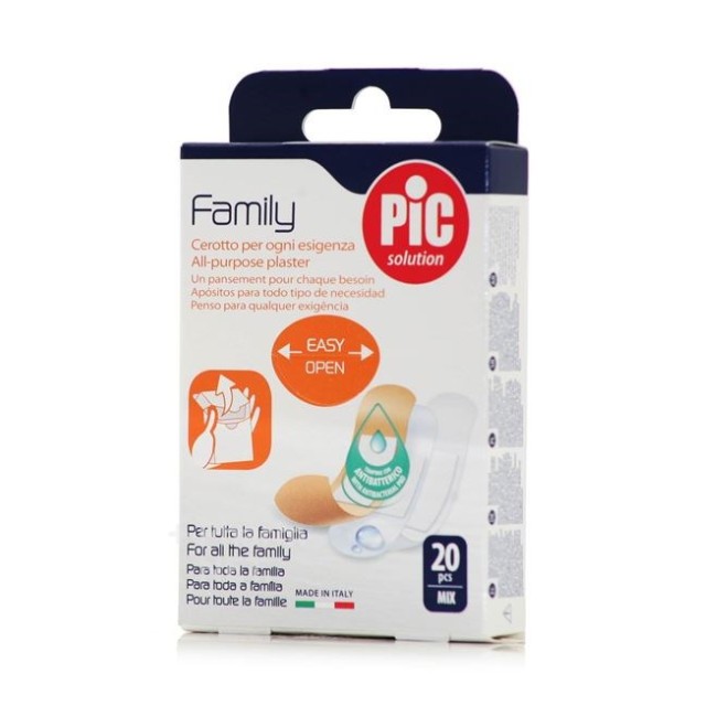 Pic Solution Family Αυτοκόλλητο Τσιρότο για Όλη την Οικογένεια 20τμχ