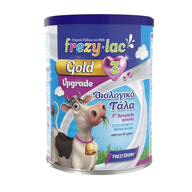 Frezyderm Frezylac Gold 3 Upgrade Βιολογικό Αγελαδινό Γάλα από τον 10 μήνα 400gr