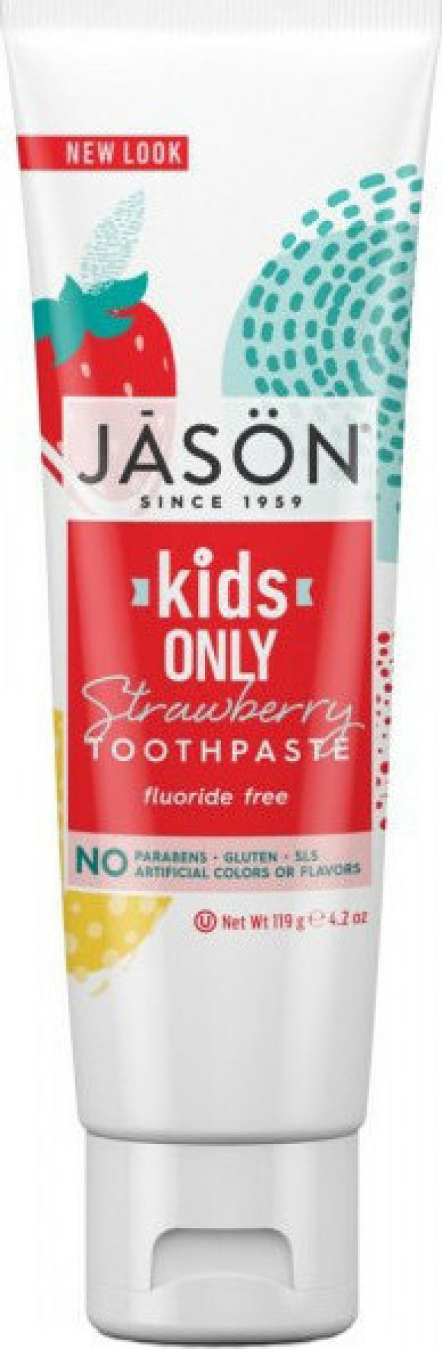 Jason Φυσική Οδοντόκρεμα για Παιδιά με Γεύση Φράουλα 119gr