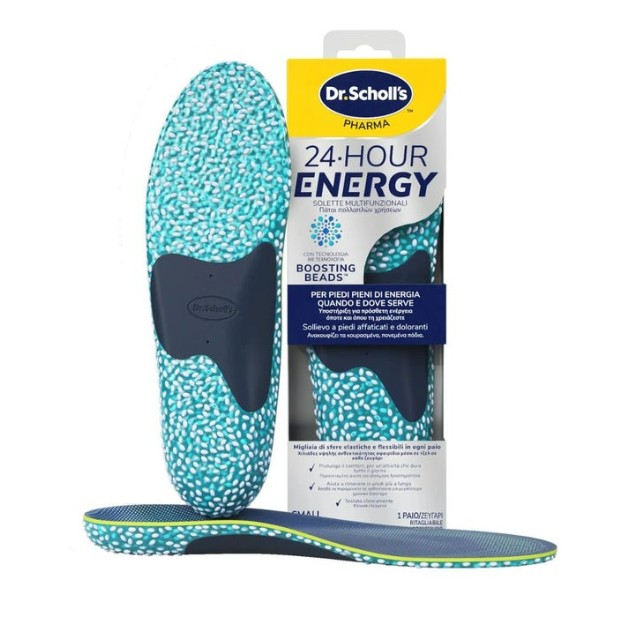 Dr.Scholls 24-Hour Energy Ανατομικοί Πάτοι Πολλαπλών Χρήσεων Νο 35-40 Small 1 ζευγάρι