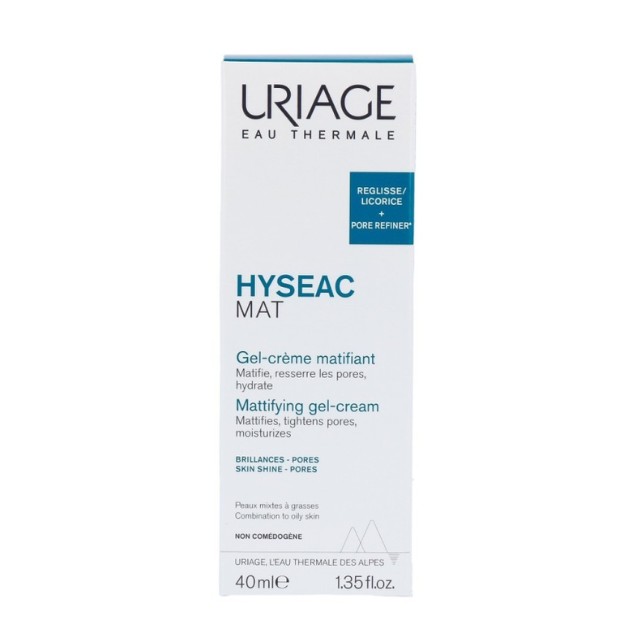 Uriage Hyseac Mat Mattifying Gel Cream για Μικτές & Λιπαρές Επιδερμίδες 40ml