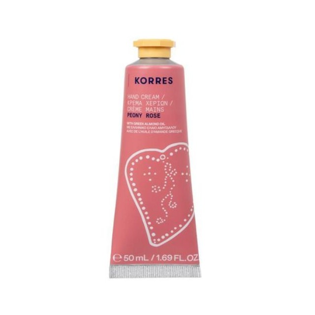 Korres Hand Cream Peony Rose Ενυδατική Κρέμα Χεριών 50ml