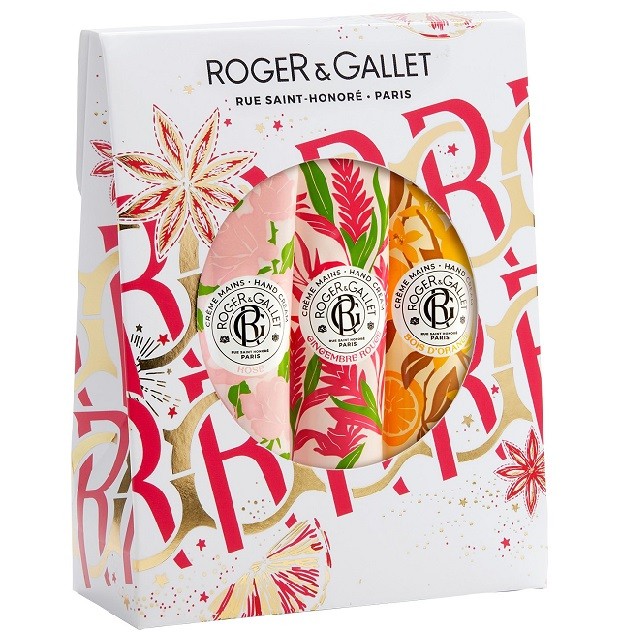 Roger & Gallet Hand Cream Trio Πακέτο Προσφοράς Κρέμες Χεριών Rose, 30ml, Gingembre Rouge, 30ml & Bois dOrange, 30ml