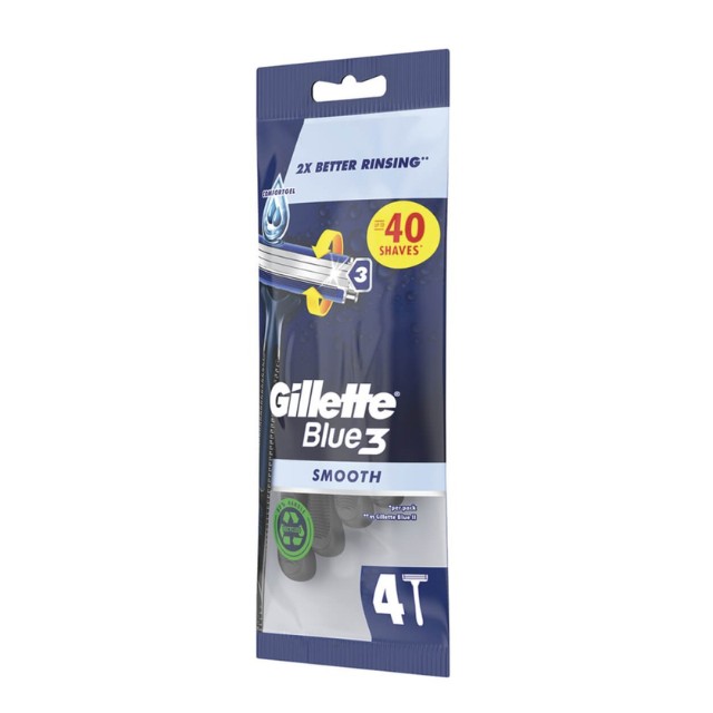 Gillette Blue3 Smooth Ξυραφάκια μιας Χρήσης 4τμχ