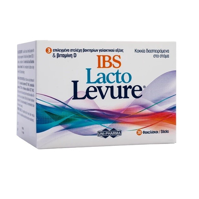 UniPharma LactoLevure IBS Συμπλήρωμα Προβιοτικών Για Άτομα Με Σύνδρομο Ευερέθιστου Εντέρου, 30 Φακελίσκοι