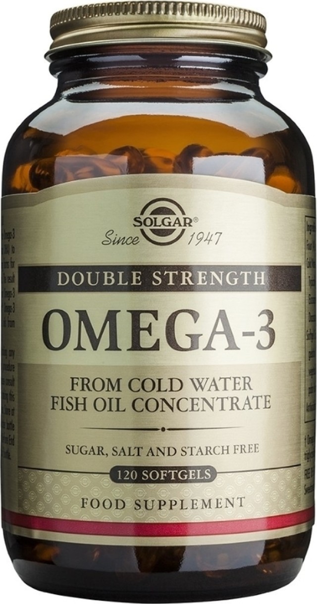 Solgar Double Strength Omega 3 120 μαλακές κάψουλες
