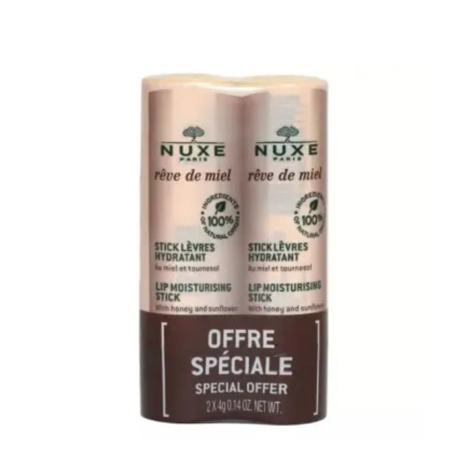 Nuxe Reve De Miel Lip Moisturising Stick 2x4gr