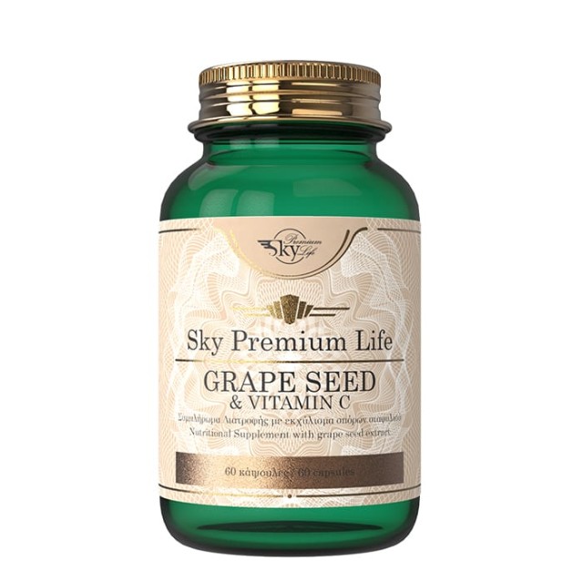 Sky Premium Life Grape Seed & Vitamin C 60 κάψουλες