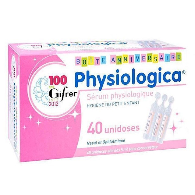 Physiologica Αποστειρωμένος Φυσιολογικός Ορός Σε Αμπούλες Για Τη Μύτη & Τα Μάτια, 40x5ml