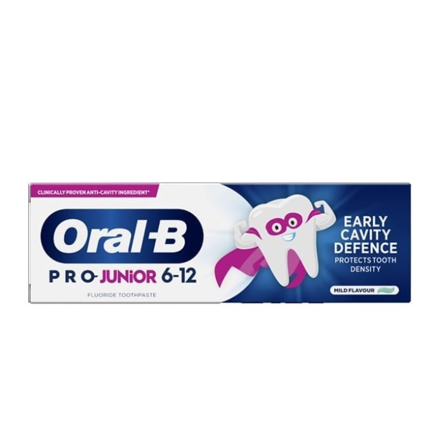 Oral-B Pro Junior Early Cavity Defence Οδοντόκρεμα με Γεύση Μέντα για 6-12 Ετών 75ml