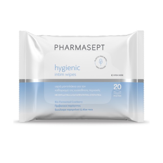 Pharmasept Hygienic Intim Wipes Υγρά Μαντηλάκια για την Ευαίσθητη Περιοχή 20τμχ