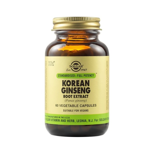 Solgar SFP Korean Ginseng Συμπλήρωμα Διατροφής με Κορεάτικο Τζίνσενγκ, 60 caps