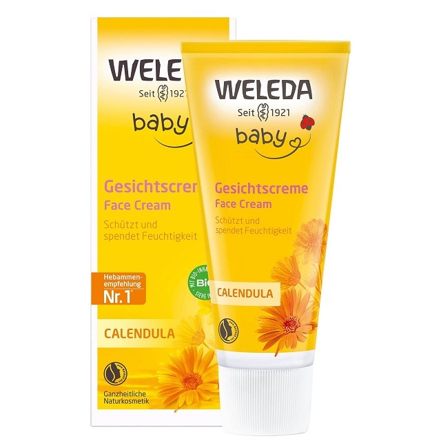 Weleda Baby Gesichtscreme Face Cream Calendula Κρέμα Ενυδάτωσης Για Το Βρεφικό Δέρμα, 50ml