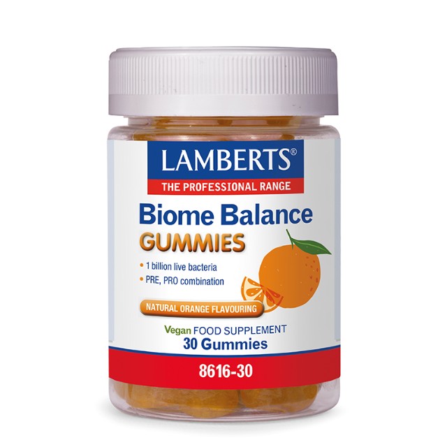 Lamberts Biome Balance Gummies Πορτοκάλι 30 Ζελεδάκια 8616-30