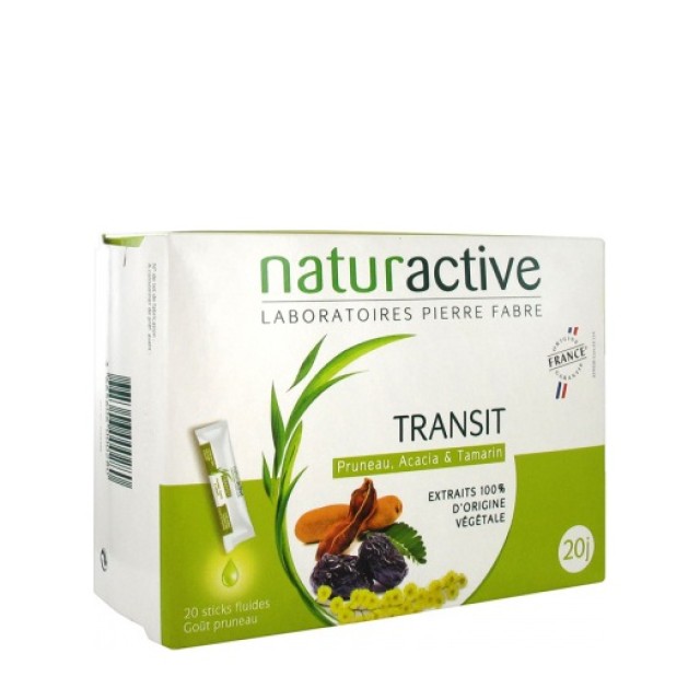 Naturactive Transit, Συμπλήρωμα για την Βελτίωση της Εντερικής Κινητικότητας σε Υγρή μορφή & με Γεύση Δαμάσκηνο, 20 φακελίσκοι