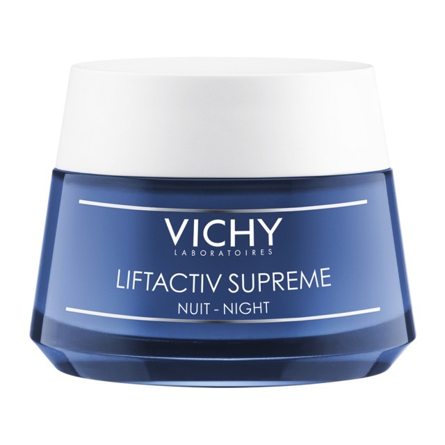 Vichy Liftactiv Supreme Night, Ενισχυμένη Αντιρυτιδική και Συσφικτική Κρέμα Νύχτας με Αποτέλεσμα Lifting Μεγάλης Διάρκειας, 50ml