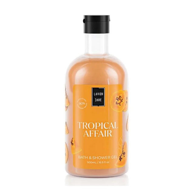Lavish Care Bath & Shower Gel Tropical Affair Αφρόλουτρο Σώματος Με Άρωμα Παπάγιας, 500ml