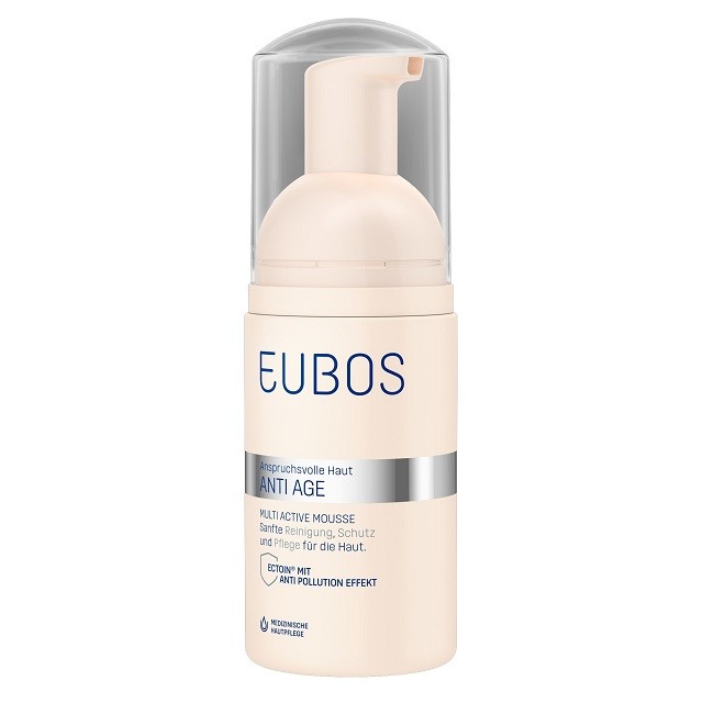 Eubos Dermanding Skin Anti Age Multi Active Mousse Cleansing Foam Απαλός Αφρός Καθαρισμού Προσώπου, 100ml