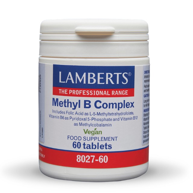 Lamberts Methyl B Complex, Συμπλήρωμα Βιταμινών Συμπλέγματος B, 60 ταμπλέτες 8027-60