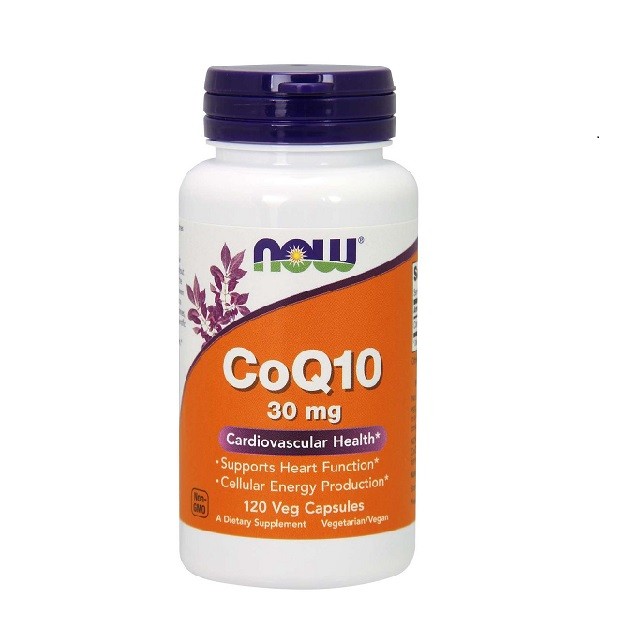 Now Foods CoQ10 30mg, Συμπλήρωμα Διατροφής Για Υγιές Καρδιαγγειακό Σύστημα Με Αντιοξειδωτική Δράση, 120veg.caps