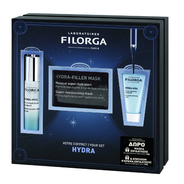 Filorga Πακέτο Hydra-Hyal Serum 15ml &  Δώρο Filler Mask 20gr & Cream 15ml