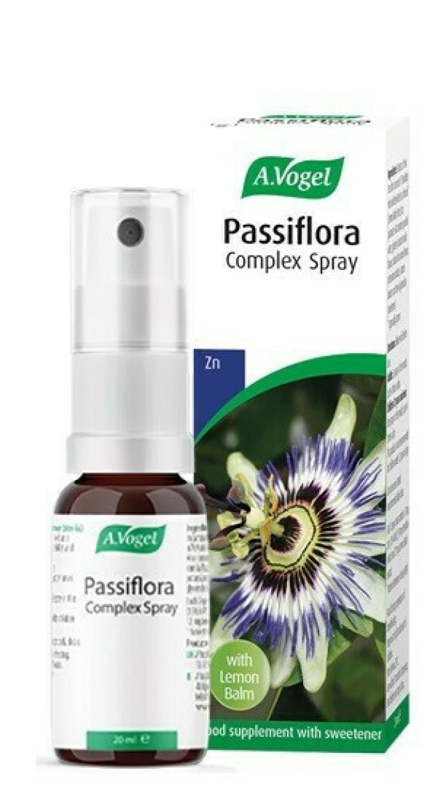 A.VOGEL Passiflora Complex Spray Συμπλήρωμα Διατροφής Σε Μορφή Σπρέι Για Το Νευρικό Σύστημα & Την Ενίσχυση Του Αισθήματος Ηρεμίας, 20ml