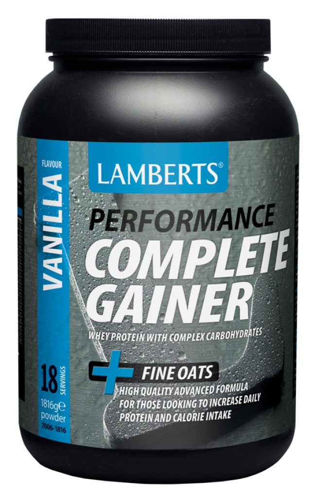 LAMBERTS Performance Complete Gainer Whey Protein Συμπλήρωμα Διατροφής Με Πρωτεΐνη & Γεύση Βανίλια 1816g