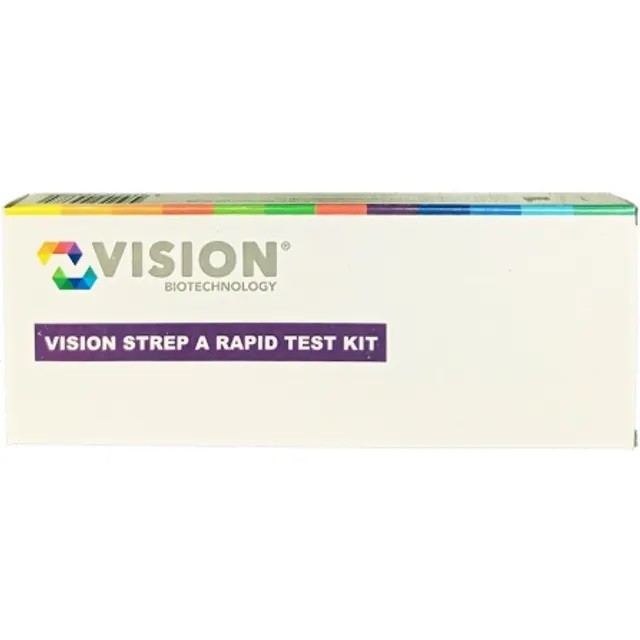 Vision Strep A Rapid Test Για Ανίχνευση Του Στρεπτόκοκκου Τύπου Α, 1τμχ