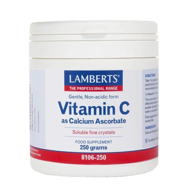 Lamberts Vitamin C As Calcium Ascorbate Βιταμίνη C Σε Μορφή Σκόνης 250gr 8106-250