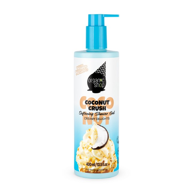 Natura Siberica Organic Shop Ice Cream Softening Shower Gel Coconut Crush Αφρόλουτρο 400ml