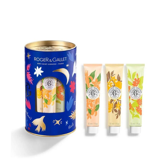 Roger & Gallet 3 Hand Creams Assortment Πακέτο Bois Dorange 30ml & Neroli 30ml & Fleur Dosmanthus 30ml