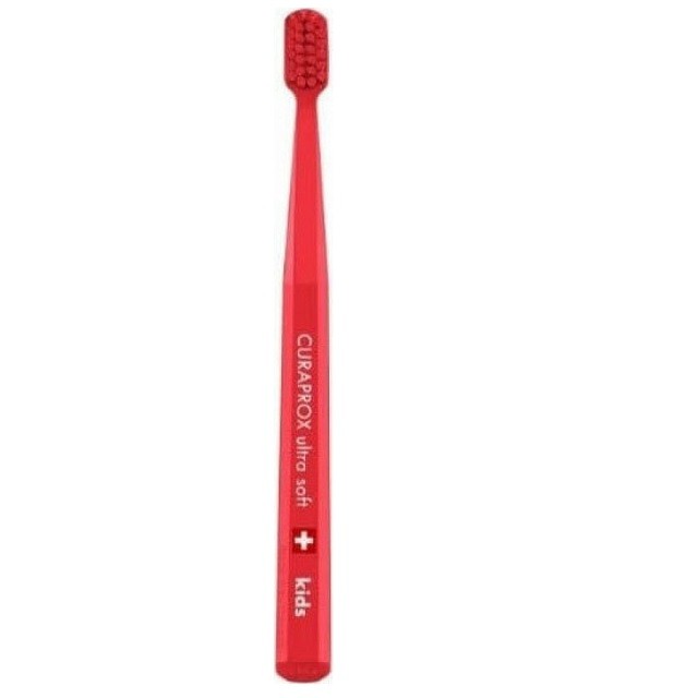 Curaprox Kids Ultra Soft Toothbrush Πολύ Μαλακή Οδοντόβουρτσα Για Παιδιά 4-12 Ετών Σε Χρώμα Κόκκινο, 1 Τεμάχιο