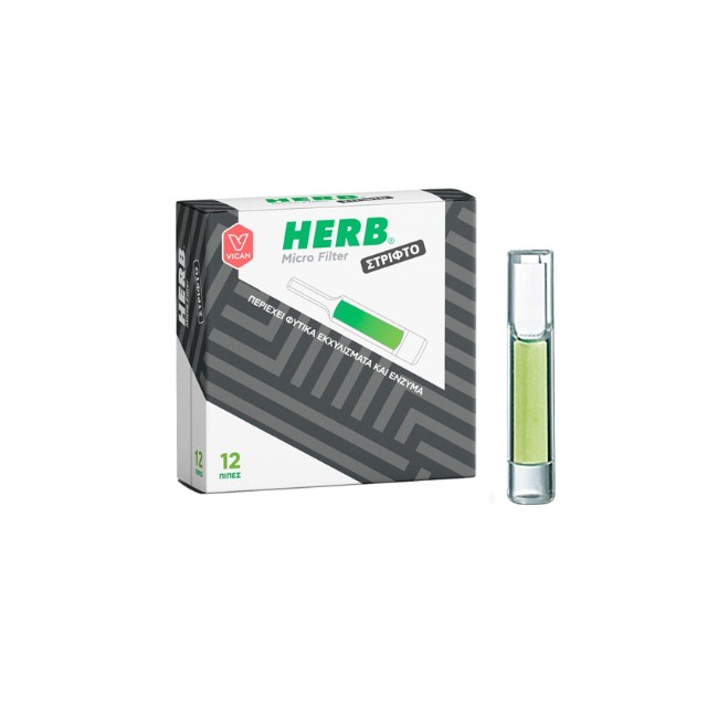 Vican Herb Micro Filter Ανταλλακτικά Φίλτρα για Στριφτό Τσιγάρο 12τμχ