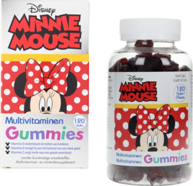 SKAN MEDICAL Disney Minnie Mouse Multivitamins Μασώμενες Πολυβιταμίνες Για Παιδιά, 60 Ζελεδάκια