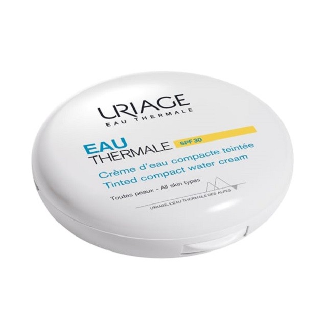 Uriage Eau Thermale Tinted Compact Water Cream SPF30 Αντηλιακή Κρεμώδης Πούδρα Προσώπου Με Χρώμα, 10gr