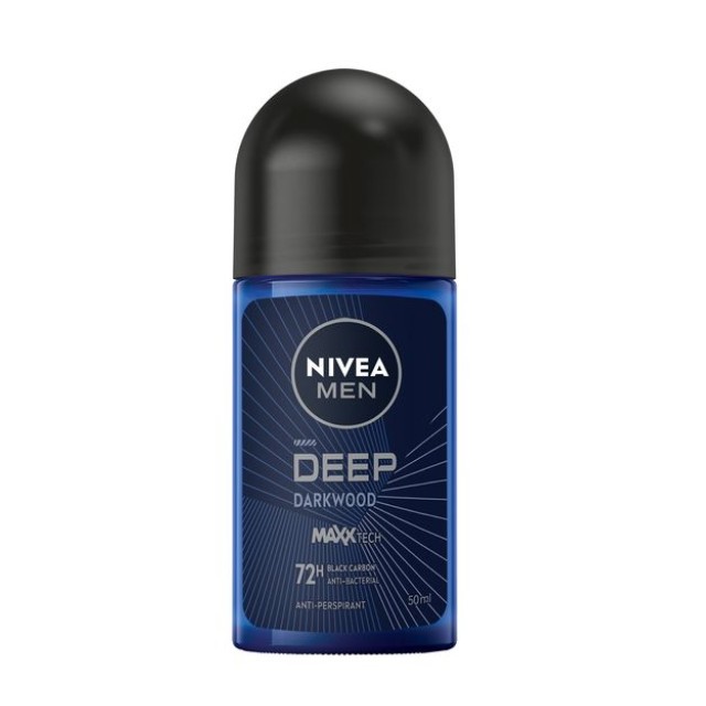 Nivea Men Deo Deep Darkwood Roll-on Ανδρικό 50ml