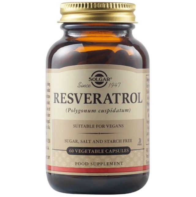 Solgar Resveratrol Vegan 100mg 60 φυτικές κάψουλες