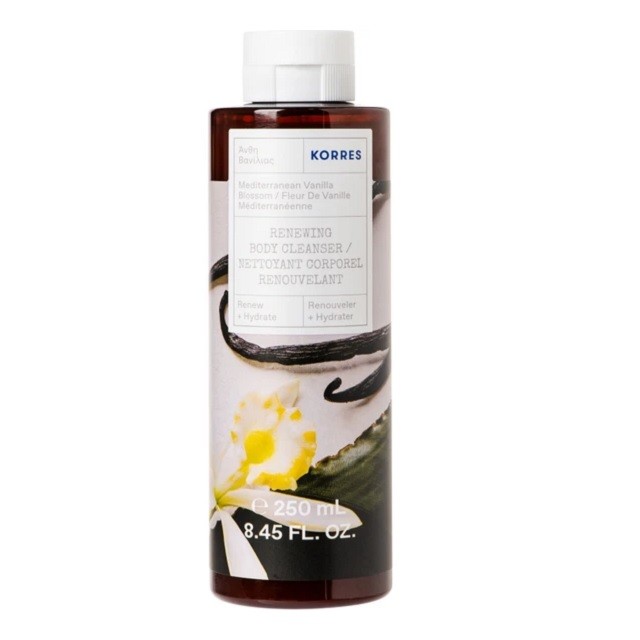 Korres Renewing Body Cleanser Mediterranean Vanilla Blossom Αφρόλουτρο Με Άρωμα Άνθη Βανίλιας, 250ml