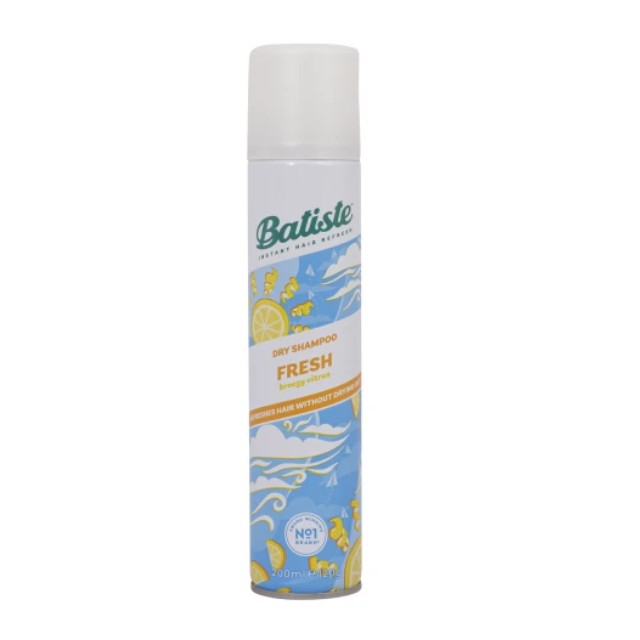 Batiste Dry Shampoo Fresh Ξηρό Σαμπουάν με Άρωμα Εσπεριδοειδών 200ml