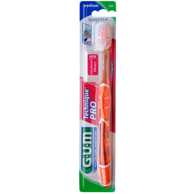Gum Technique Pro Compact 525 Soft Οδοντόβουρτσα με Θήκη Προστασίας, 1τμχ