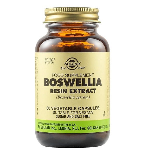 Solgar Boswellia Resin Extract Συμπλήρωμα Διατροφής Για Τόνωση Της Υγείας Των Αρθρώσεων & Του Αναπνευστικού Συστήματος, 60 Κάψουλες