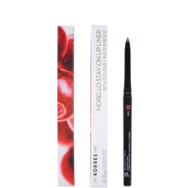 Korres Morello Stay-On Lip Liner Rich Colour Waterproof 01 Nude 0.35gr